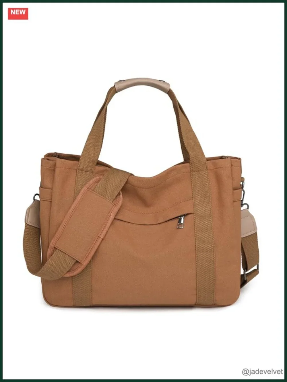 Canvas Crossbody Tote Bag Laptop Work Handbag Messenger Travel Shoulder Bag